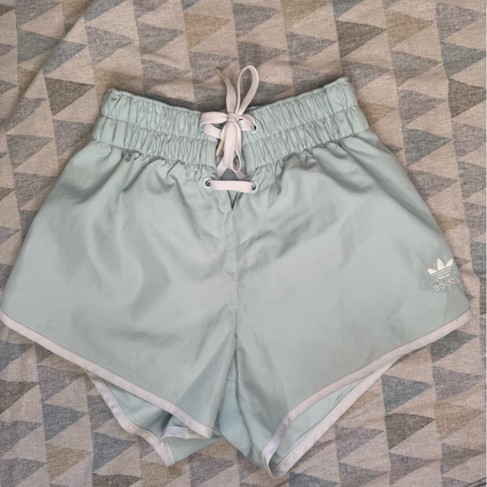 Adidas Women's Pastel Blue Athletic Shorts